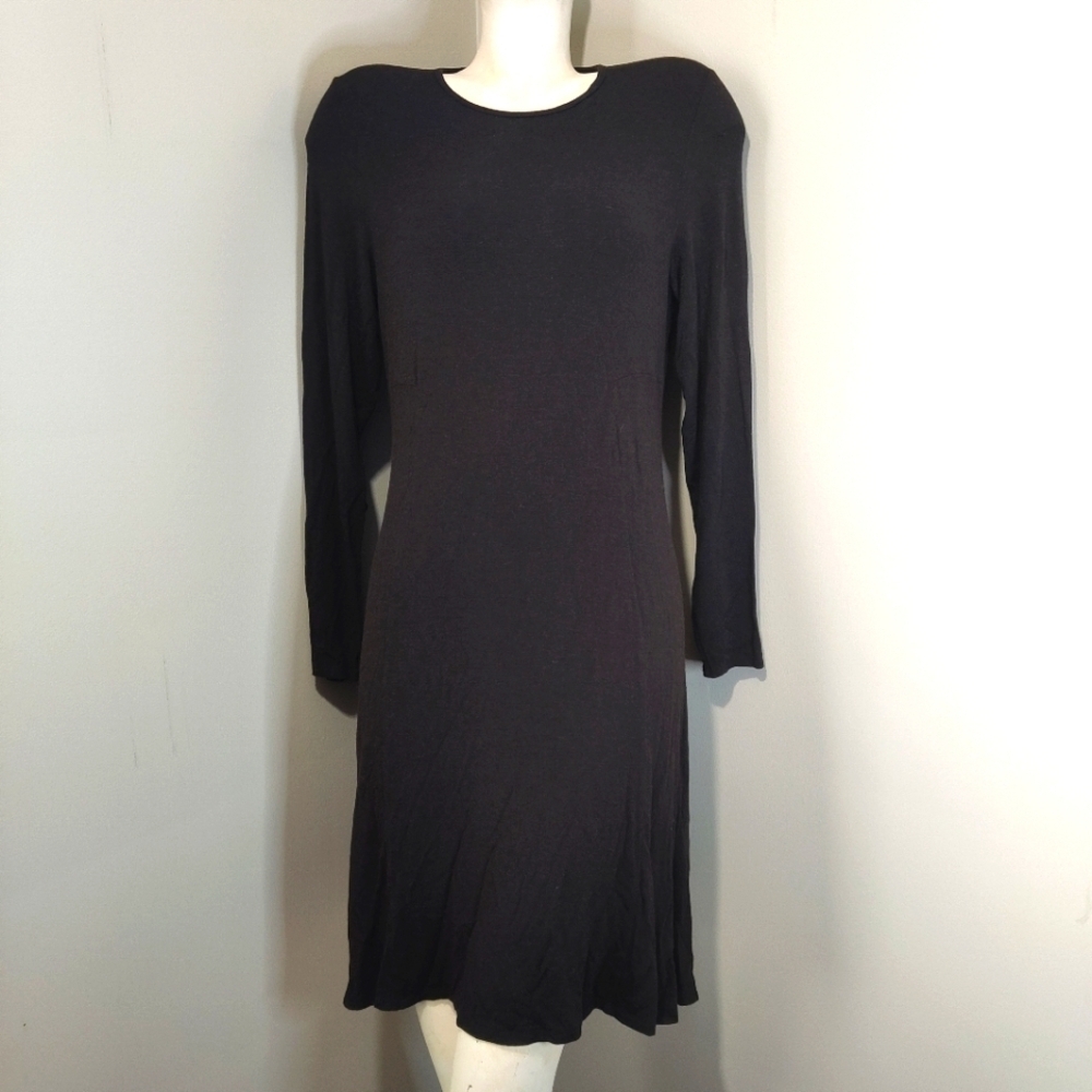 EILEEN FISHER Brown Jersey Knit Dress Sz M